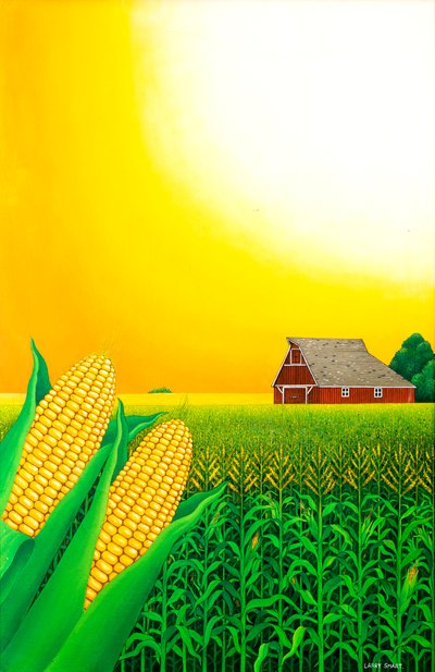 Maisfeld in Nebraska, 1993 von Larry Smart